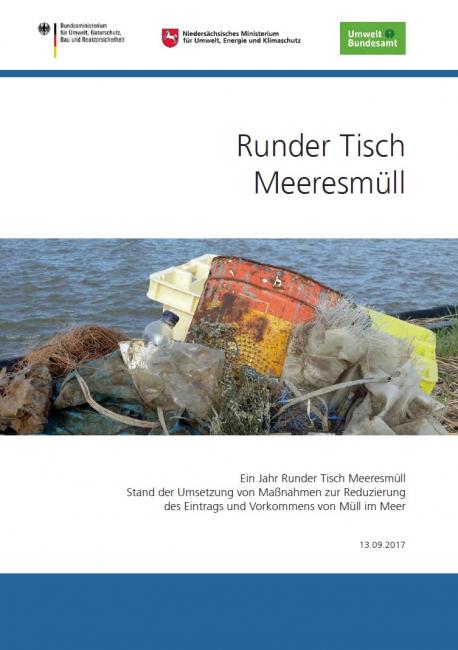 Cover: Zwischenbericht 2017 - Ein Jahr Runder Tisch Meeresmüll